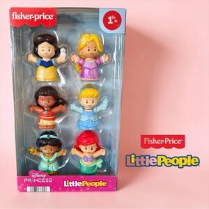 Fisher-Price Little People DISNEY PRINCESS Figures Pack Of Six- Brand New In Box